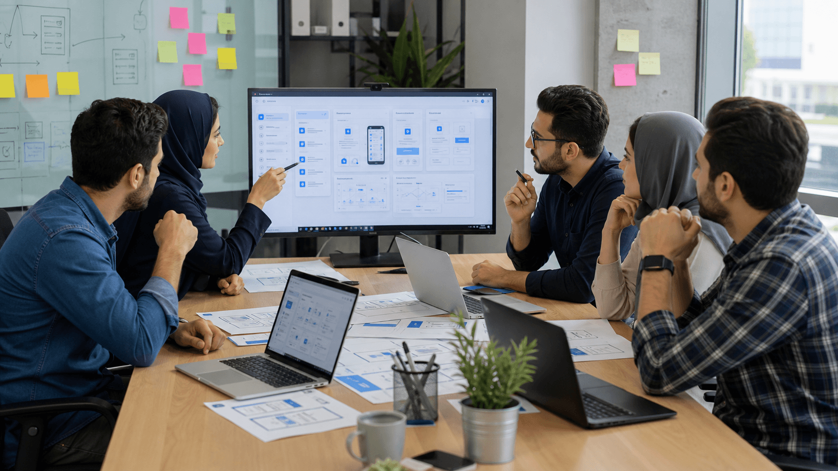 جلسه همکاری اعضای تیم دیاروب